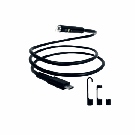 Cap de cameră triplu, flexibil Ø 8 mm - 1 m